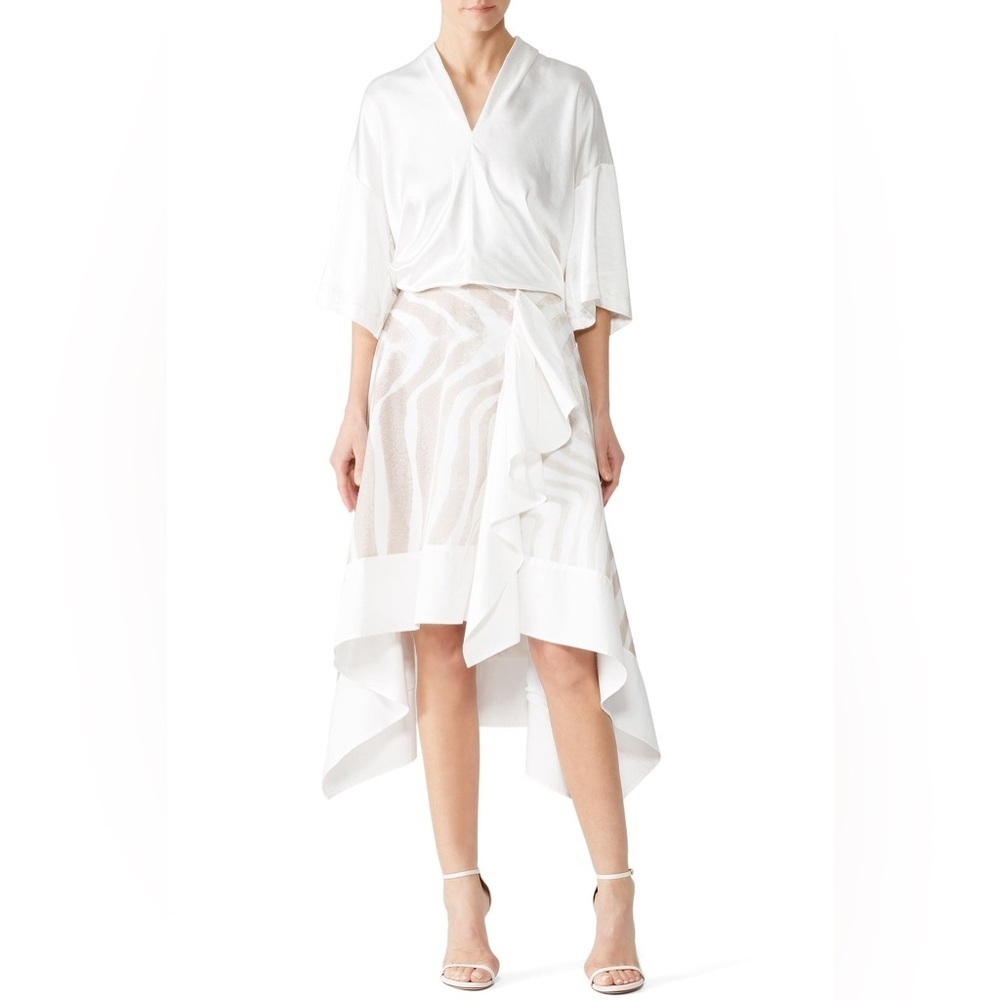 ADEAM Asymmetrical Ruffle Skirt $975 MSRP - Picture 4 of 13